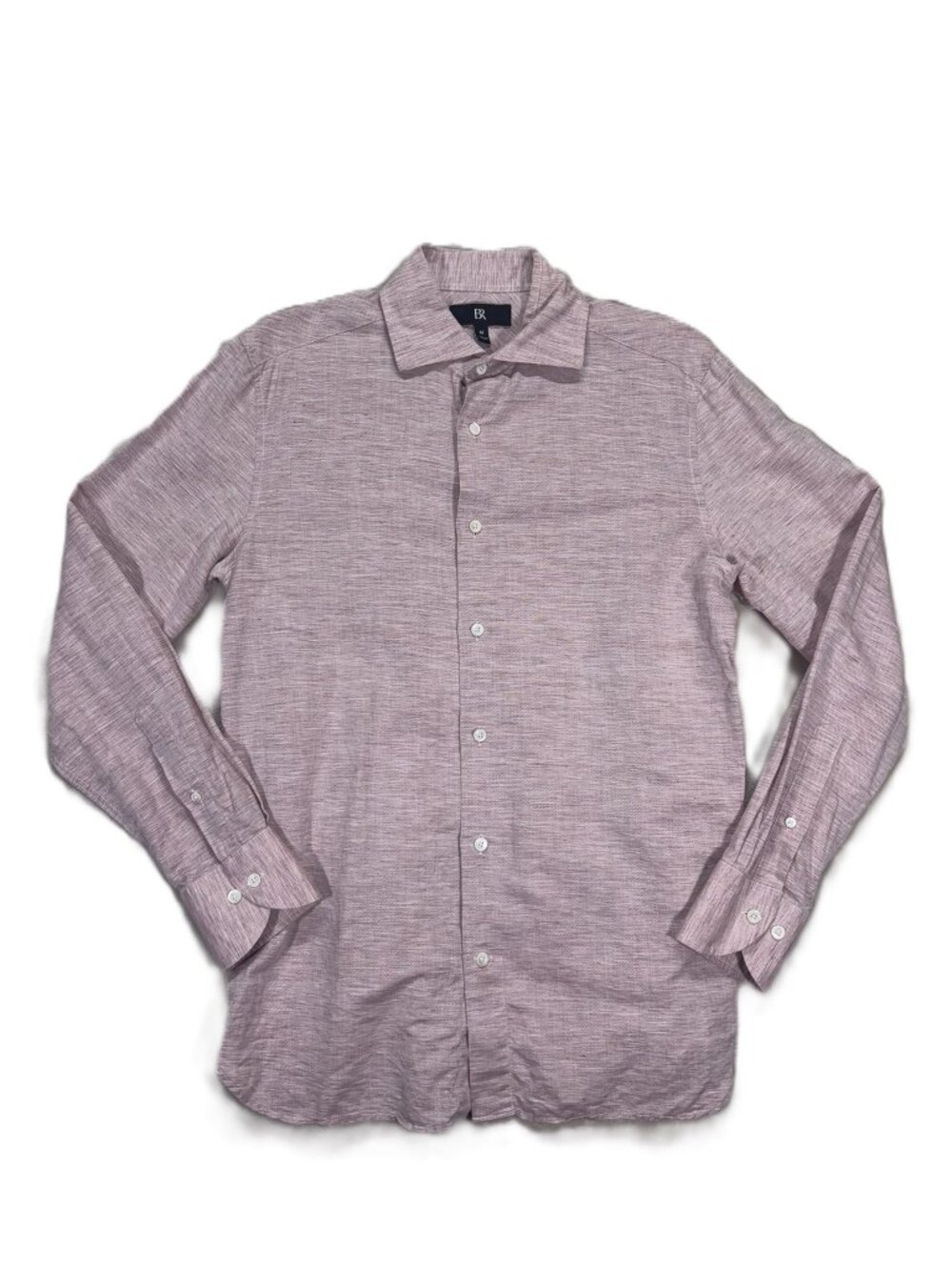 Banana Republic Men's Long Sleeve Button Shirt Linen Blend Red - Size Medium